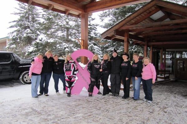 Pink Ribbon at Snow Run